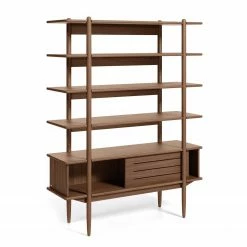 Naturoo Regal Chipata - Walnuss teilmassiv -Wohnzimmermöbel boutique en ligne 1000363972 220714 030 DETAILS P000000001000363972