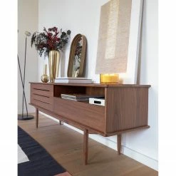 Naturoo TV-Lowboard Chipata - Walnuss teilmassiv -Wohnzimmermöbel boutique en ligne 1000363983 220714 023 MOOD DETAILS P000000001000363983 mood