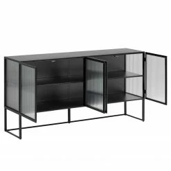Loftscape Sideboard Tete - Glas / Metall - Schwarz 15 Loftscape Sideboard Tete - Glas / Metall - Schwarz -Wohnzimmermöbel boutique en ligne 1000363985 220714 030 DETAILS P000000001000363985