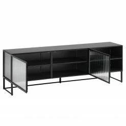Loftscape TV-Lowboard Tete - Glas / Metall - Schwarz 18 Loftscape TV-Lowboard Tete - Glas / Metall - Schwarz -Wohnzimmermöbel boutique en ligne 1000363986 220714 030 DETAILS P000000001000363986