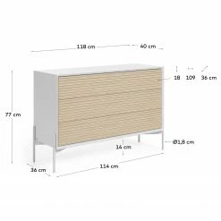 Norrwood Sideboard Maredale II - Esche teilmassiv - Esche / Weiß 13 Norrwood Sideboard Maredale II - Esche teilmassiv - Esche / Weiß -Wohnzimmermöbel boutique en ligne 1000364002 220714 500 SKETCH DETAILS P000000001000364002 sketch