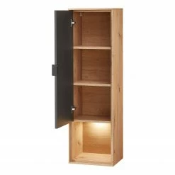 Fashion For Home Hängeschrank Leox - Inkl. Beleuchtung - Graphit / Eiche Artisan Dekor -Wohnzimmermöbel boutique en ligne 1000364239 220719 040 DETAILS P000000001000364239