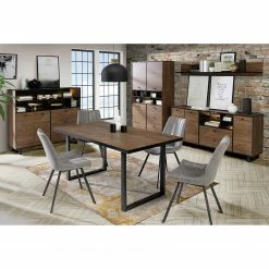 Red Living Highboard Trylith - Eiche Rustikal Dekor / Schwarz -Wohnzimmermöbel boutique en ligne 1000364610 220719 022 MOOD DETAILS P000000001000364610 mood