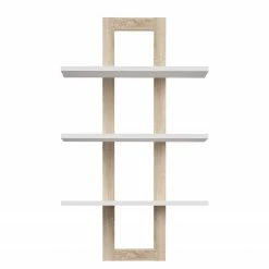 Loftscape Wandregal Thurles - Eiche Sonoma Dekor / Weiß -Wohnzimmermöbel boutique en ligne 1000364875 220722 030 DETAILS P000000001000364875