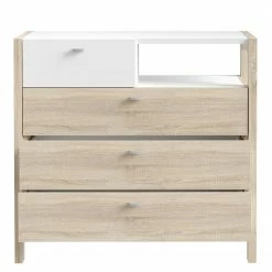 Loftscape Kommode Thurles II - Eiche Sonoma Dekor / Weiß 11 Loftscape Kommode Thurles II - Eiche Sonoma Dekor / Weiß -Wohnzimmermöbel boutique en ligne 1000364902 220722 032 DETAILS P000000001000364902