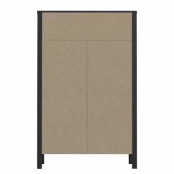 Red Living Kommode Kasala III - Eiche Riviera Dekor / Schwarz -Wohnzimmermöbel boutique en ligne 1000364907 220722 032 DETAILS P000000001000364907