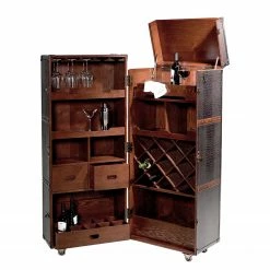 Butlers Kofferbar HEMINGWAY - Anilinleder / Esche massiv - Dunkelbraun 19 Butlers Kofferbar HEMINGWAY - Anilinleder / Esche massiv - Dunkelbraun -Wohnzimmermöbel boutique en ligne 1000365699 220728 030 DETAILS P000000001000365699