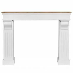 Butlers Kaminumrandung MASTERPIECE - Paulownia - Transparent -Wohnzimmermöbel boutique en ligne 1000365704 220728 030 DETAILS P000000001000365704