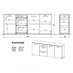 Germania Sideboard Campo - Weiß -Wohnzimmermöbel boutique en ligne 1000366033 220809 500 SKETCH DETAILS P000000001000366033 sketch