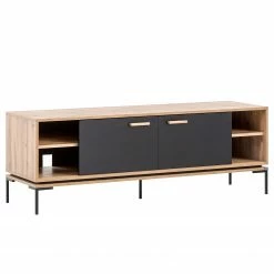 Schildmeyer TV-Lowboard Looks - Schwarz / Eiche Dekor 7 Schildmeyer TV-Lowboard Looks - Schwarz / Eiche Dekor -Wohnzimmermöbel boutique en ligne 1000366040 220809 031 DETAILS P000000001000366040