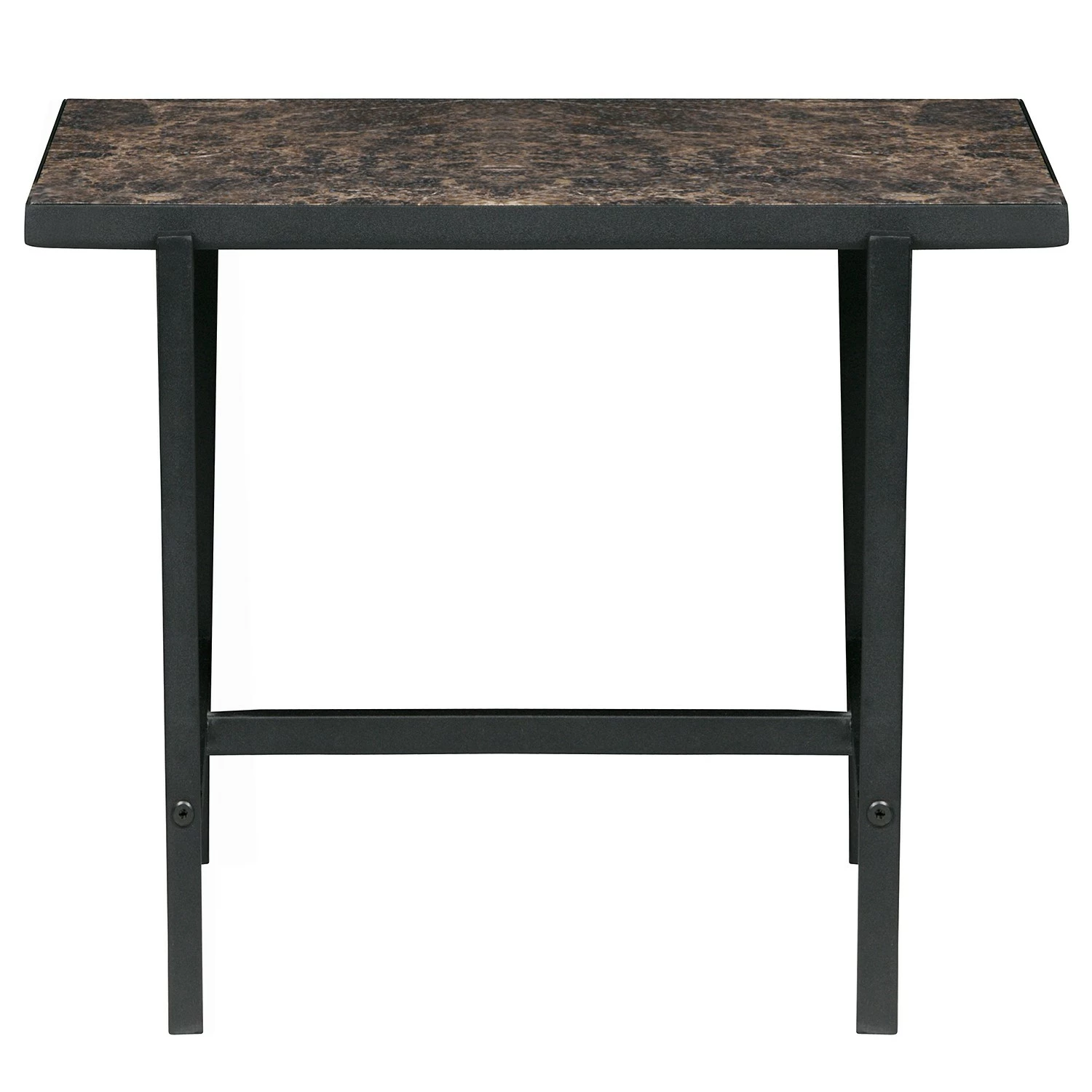 Red Living Beistelltisch Bowes - Marmor Braun Dekor / Schwarz 7 Red Living Beistelltisch Bowes - Marmor Braun Dekor / Schwarz – Bild 7