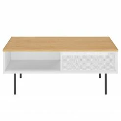 Temahome Couchtisch Radio - Echtholzfurnier - Weiß / Eiche -Wohnzimmermöbel boutique en ligne 1000366638 220906 030 DETAILS P000000001000366638