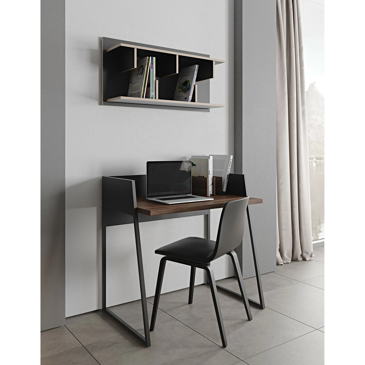 Temahome Wandregal Bern - Schwarz 3 Temahome Wandregal Bern - Schwarz – Bild 3