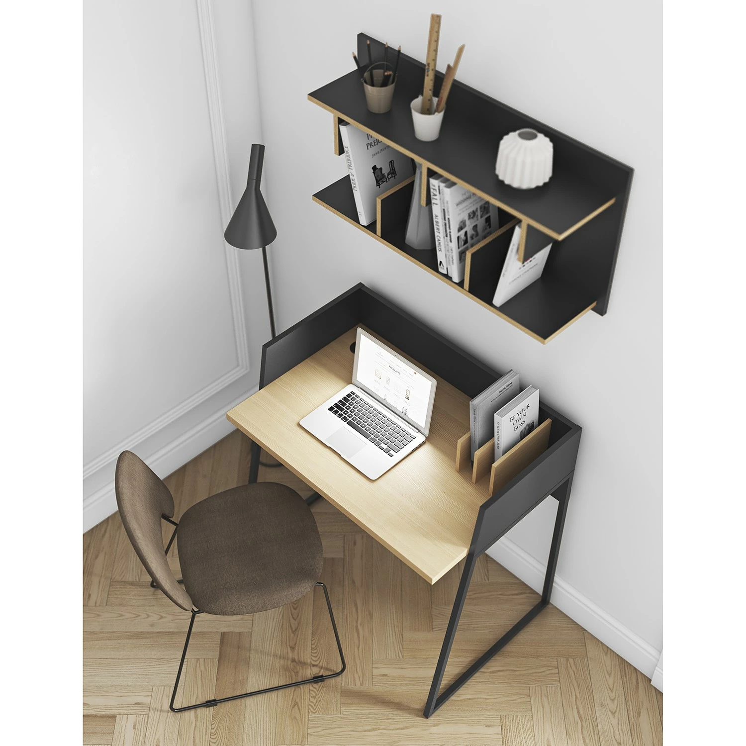 Temahome Wandregal Bern - Schwarz 4 Temahome Wandregal Bern - Schwarz – Bild 4