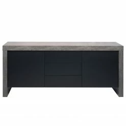 Temahome Sideboard Kobe I - Schwarz / Beton Dekor -Wohnzimmermöbel boutique en ligne 1000366655 220906 030 DETAILS P000000001000366655