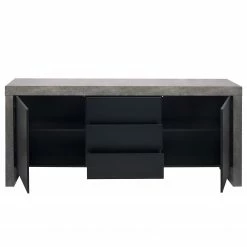 Temahome Sideboard Kobe I - Schwarz / Beton Dekor -Wohnzimmermöbel boutique en ligne 1000366655 220906 040 DETAILS P000000001000366655