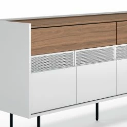Temahome Sideboard Radio - Echtholzfurnier - Weiß / Walnuss -Wohnzimmermöbel boutique en ligne 1000366697 220906 060 DETAILS P000000001000366697