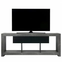 Wohnzimmermöbel boutique en ligne 33 Temahome TV-Lowboard Nara - Beton Dekor / Schwarz