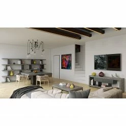 Temahome TV-Lowboard Nara - Beton Dekor / Schwarz -Wohnzimmermöbel boutique en ligne 1000366700 220906 021 MOOD DETAILS P000000001000366700 mood