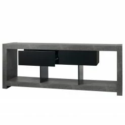 Temahome TV-Lowboard Nara - Beton Dekor / Schwarz -Wohnzimmermöbel boutique en ligne 1000366700 220906 040 DETAILS P000000001000366700