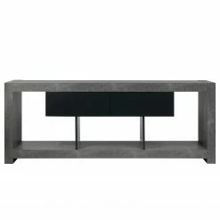 Temahome TV-Lowboard Nara - Beton Dekor / Schwarz -Wohnzimmermöbel boutique en ligne 1000366700 220906 060 DETAILS P000000001000366700