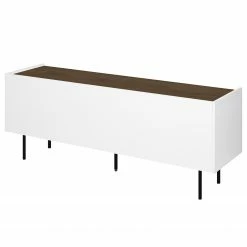 Temahome TV-Lowboard Radio - Echtholzfurnier - Weiß / Walnuss 14 Temahome TV-Lowboard Radio - Echtholzfurnier - Weiß / Walnuss -Wohnzimmermöbel boutique en ligne 1000366713 220906 060 DETAILS P000000001000366713