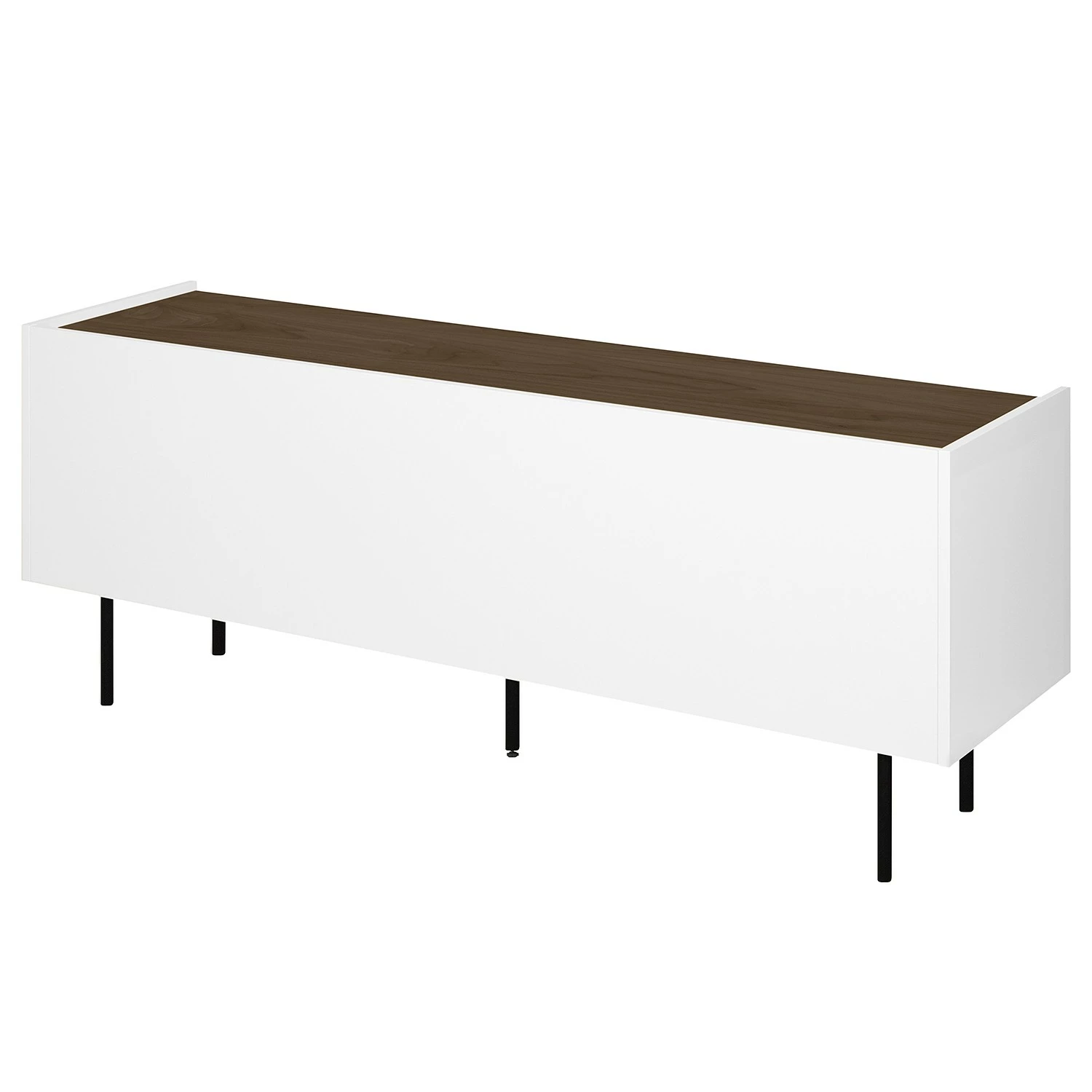 Temahome TV-Lowboard Radio - Echtholzfurnier - Weiß / Walnuss 6 Temahome TV-Lowboard Radio - Echtholzfurnier - Weiß / Walnuss – Bild 6