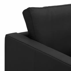 Fredriks Sofa Portobello (3-Sitzer) Echtleder - Echtleder Gad: Schwarz - Kufen -Wohnzimmermöbel boutique en ligne 3 sitzer sofa portobello leder schwarz kufen 3793504