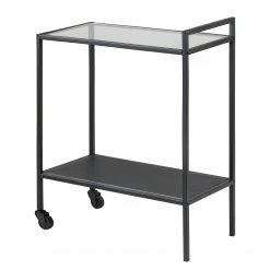 Mooved Servierwagen Enmore - Glas / Metall - Matt Schwarz