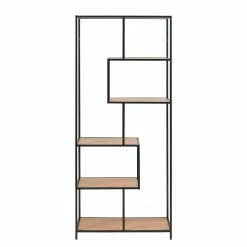 Red Living Regal Coogee I - Eiche Dekor / Schwarz - Höhe: 185 cm -Wohnzimmermöbel boutique en ligne actona 02 11 2017 wohnen 185 cm 5006856