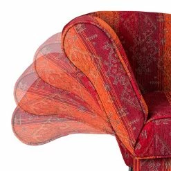 Maison Belfort Recamiere Adelaide (mit Schlaffunktion) - Webstoff Rot - Armlehne davorstehend links -Wohnzimmermöbel boutique en ligne artex recamire 2013 12 03 1 313817