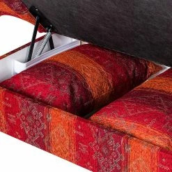 Maison Belfort Recamiere Adelaide (mit Schlaffunktion) - Webstoff Rot - Armlehne davorstehend links -Wohnzimmermöbel boutique en ligne artex recamire 2013 12 03 1 313826