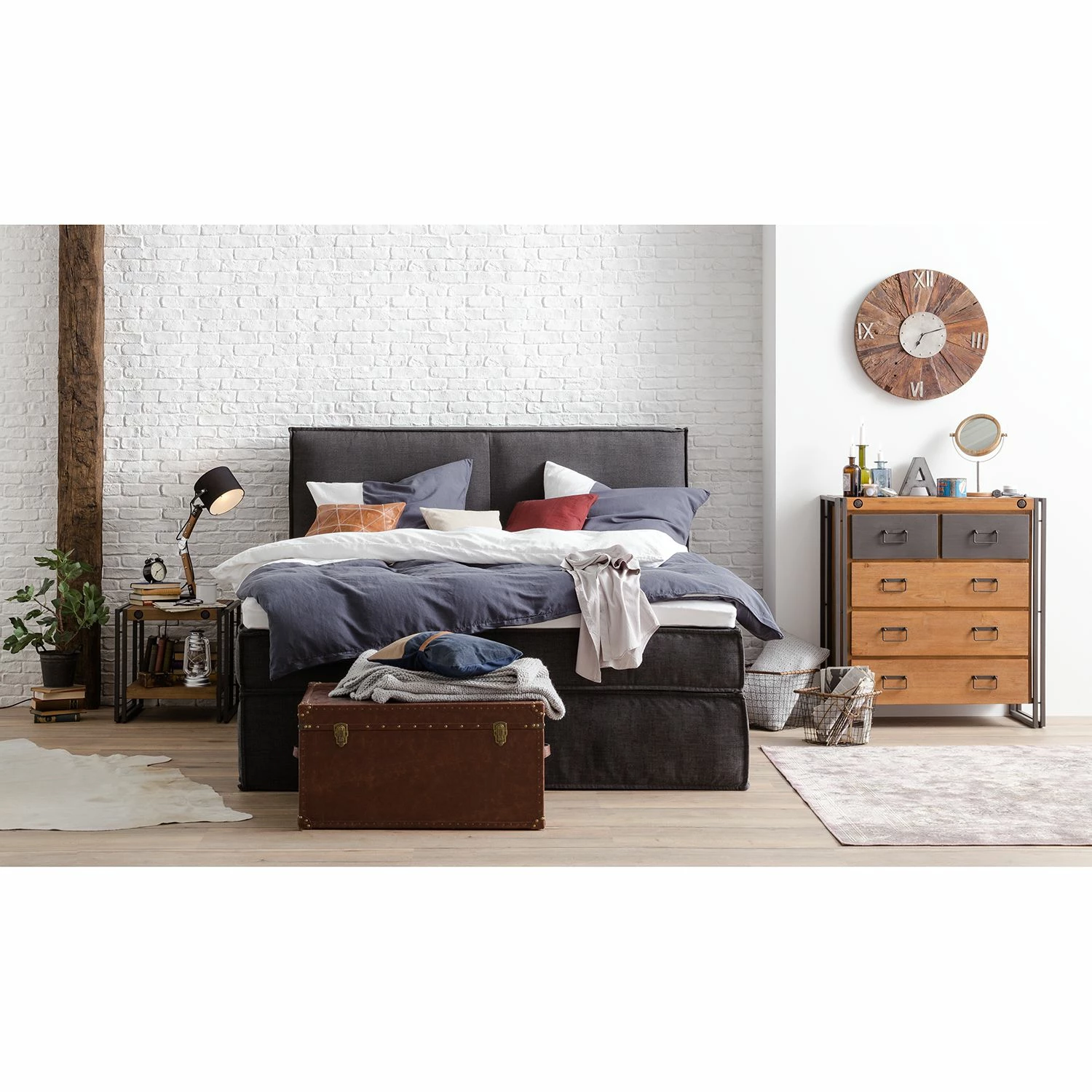 Ars manufacti Kommode Manchester II - Akazie massiv / Metall - Akazie / Anthrazit 4 Ars manufacti Kommode Manchester II - Akazie massiv / Metall - Akazie / Anthrazit – Bild 4