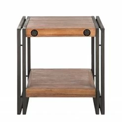 Ars manufacti Beistelltisch Manchester - Akazie massiv / Metall - Akazie / Anthrazit -Wohnzimmermöbel boutique en ligne beistelltisch manchester akazie massiv metall 4873008