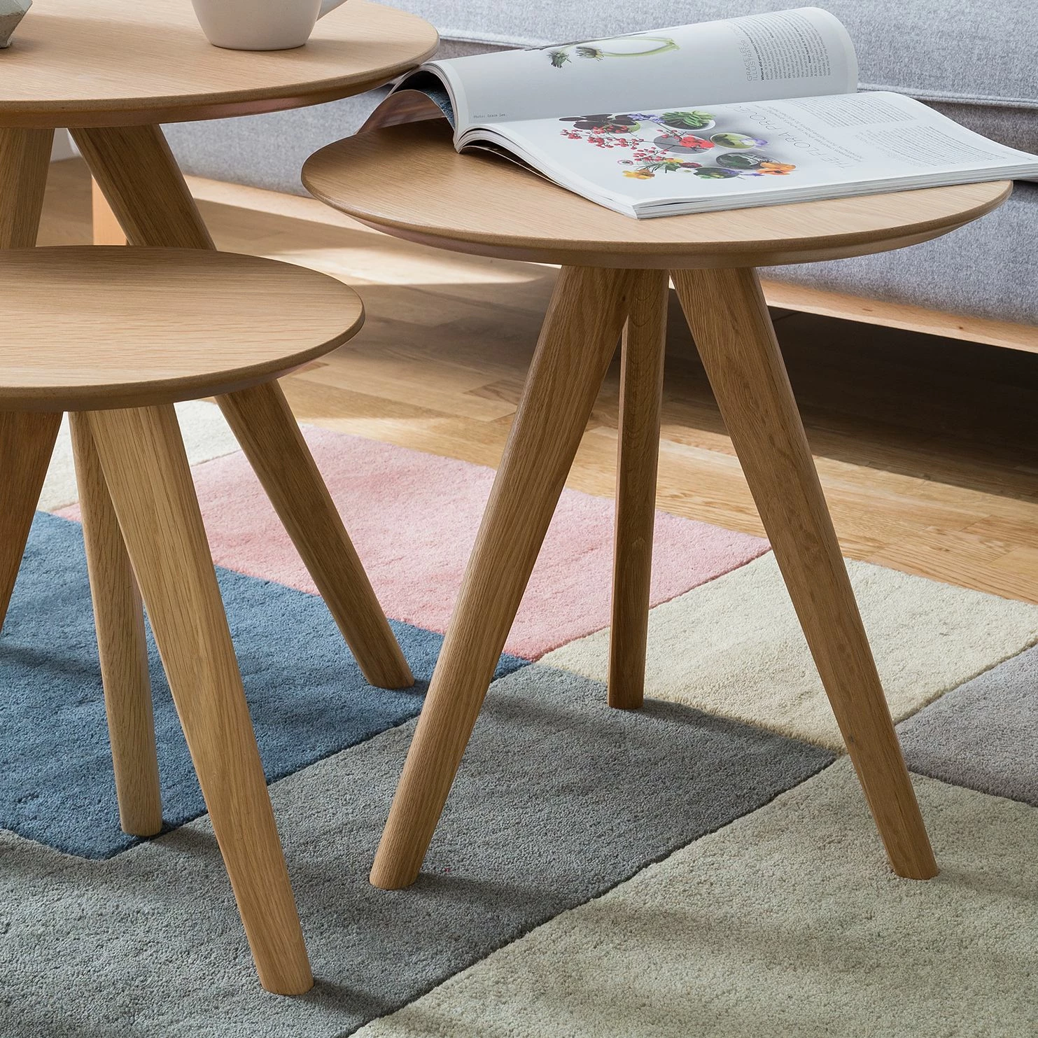 Mørteens Beistelltisch-Set Past Past II - (3-teilig) - Eiche teilmassiv 4 Mørteens Beistelltisch-Set Past Past II - (3-teilig) - Eiche teilmassiv – Bild 4