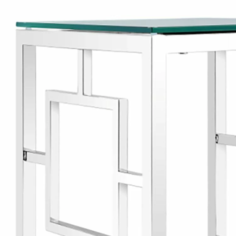 Jack & Alice Beistelltisch Tynset - Glas / Stahl 2 Jack & Alice Beistelltisch Tynset - Glas / Stahl – Bild 2