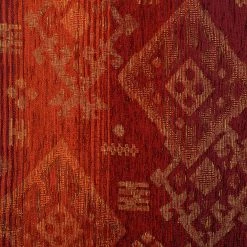 Maison Belfort Bigsofa Mosambik - Kunstleder / Webstoff - Dunkelbraun / Rot - Dunkelbraun / Rot -Wohnzimmermöbel boutique en ligne bigsofa christian kunstleder schwarz webstoff rot 354609