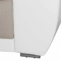 Roomscape Bigsofa Cubba (mit Schlaffunktion) - Kunstleder / Strukturstoff - Weiß / Cappuccino -Wohnzimmermöbel boutique en ligne bigsofa cubba mit schlaffunktion kunstleder strukturstoff weiss cappuccino 4069556