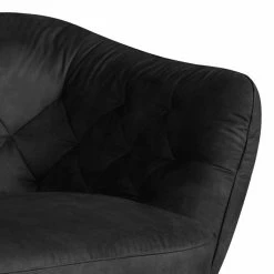 Cotta Bigsofa Ella Velours - Schwarz - Armlehne davorstehend links -Wohnzimmermöbel boutique en ligne bigsofa ella velours schwarz 1424818