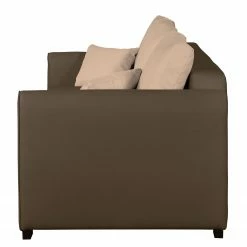 Fredriks Bigsofa Frontino - (mit Schlaffunktion) Strukturstoff - Espresso / Warmes Beige -Wohnzimmermöbel boutique en ligne bigsofa frontino mit schlaffunktion strukturstoff espresso warmes beige 4616788
