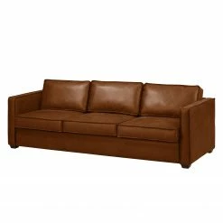 Ars manufacti Bigsofa Spring City Antiklederlook - Cognac