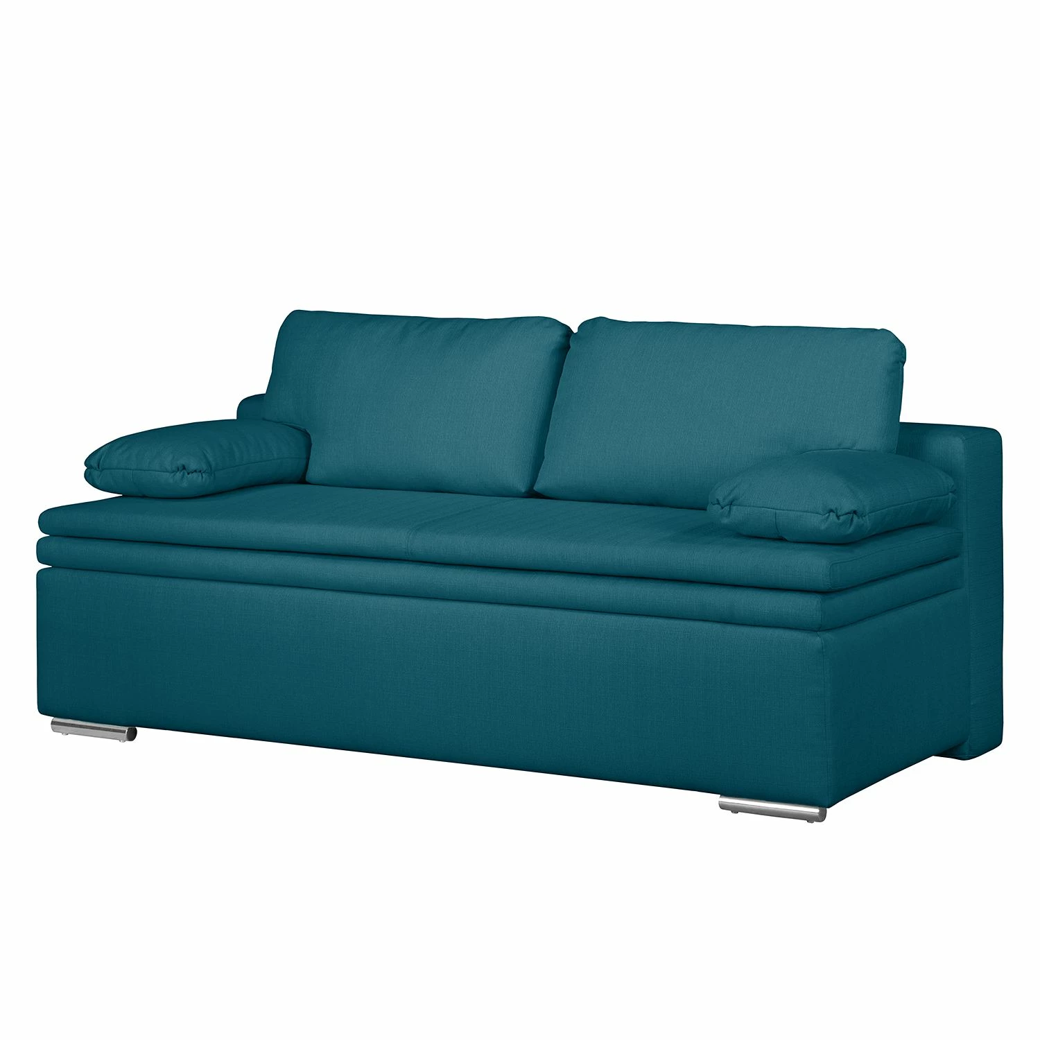 Fredriks Boxspring-Schlafsofa Goodlow - Webstoff Polia: Jeansblau - Mit Schlaffunktion 1 Fredriks Boxspring-Schlafsofa Goodlow - Webstoff Polia: Jeansblau - Mit Schlaffunktion