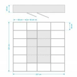 Loftscape Bücherregal Emporior IV - Weiß - Breite: 227 cm -Wohnzimmermöbel boutique en ligne buecherregal emporior iv weiss 226 5 cm weiss 5173956