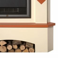 Montreux Elektro-Eckkamin Calabria - Cremeweiß / Terrakotta -Wohnzimmermöbel boutique en ligne calabria elektro eckkamin cremeweiss terrakotta 2249334