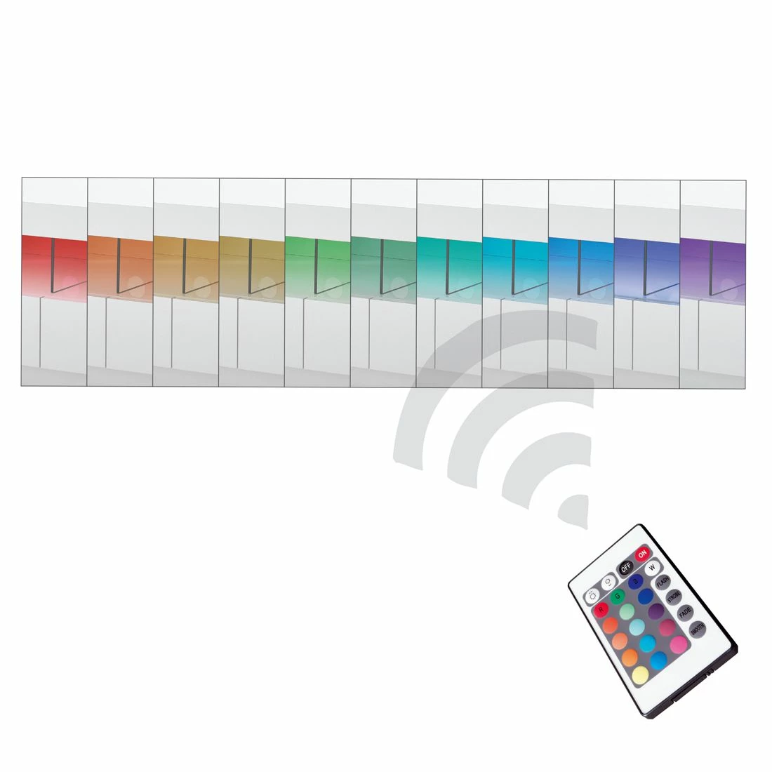 Fredriks TV-Lowboard Claire - Mit RGB-LED Beleuchtung 4 Fredriks TV-Lowboard Claire - Mit RGB-LED Beleuchtung – Bild 4