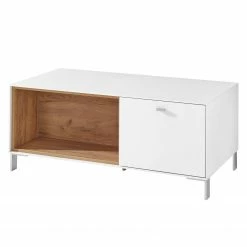 Germania Couchtisch Design2- Weiß / Eiche Navarra