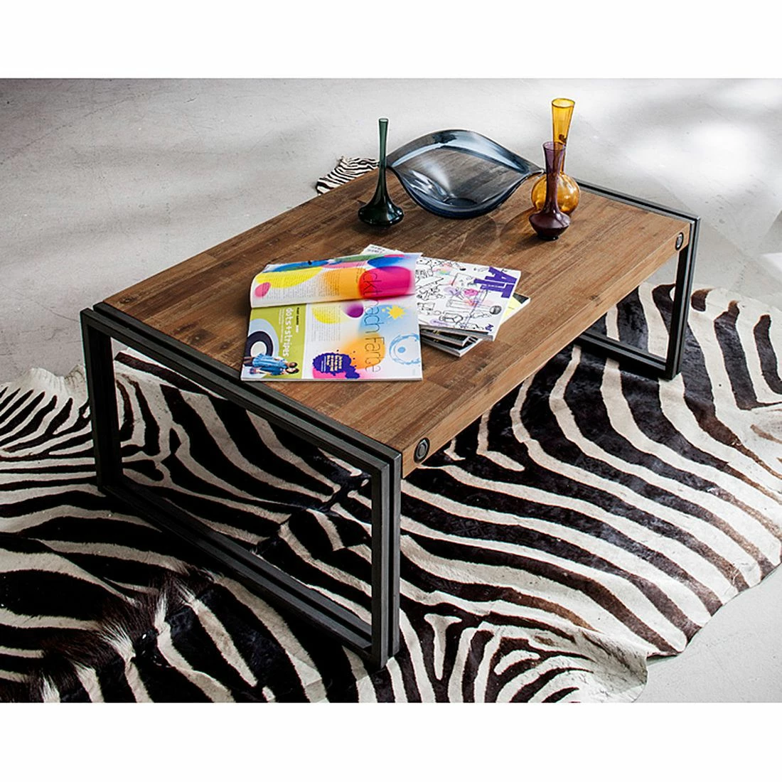 Ars manufacti Couchtisch Manchester - Akazie massiv / Metall - Akazie / Anthrazit 3 Ars manufacti Couchtisch Manchester - Akazie massiv / Metall - Akazie / Anthrazit – Bild 3