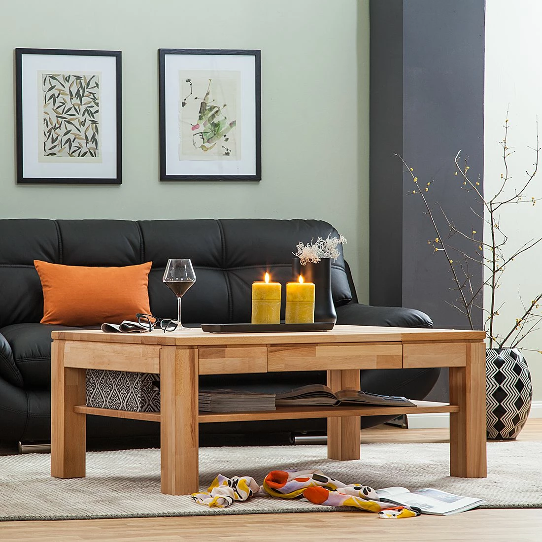 Ars Natura Couchtisch Mikkel - Kernbuche geölt 2 Ars Natura Couchtisch Mikkel - Kernbuche geölt – Bild 2