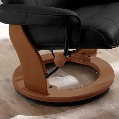 Modoform Relaxsessel Westerwald (mit Hocker) - Echtleder Schwarz -Wohnzimmermöbel boutique en ligne echtleder relaxsessel westerwald mit hocker schwarz 1431386