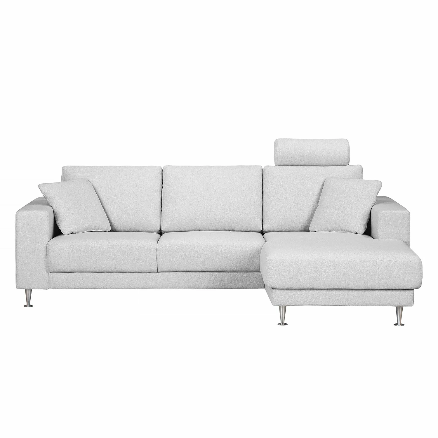 Fredriks Ecksofa Arietta I Webstoff - Platingrau - Longchair davorstehend rechts 3 Fredriks Ecksofa Arietta I Webstoff - Platingrau - Longchair davorstehend rechts – Bild 3